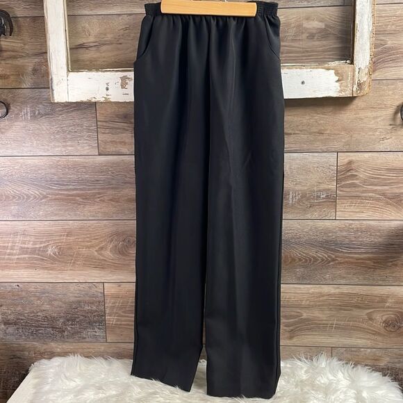 Village Square Ladies Black Elastic Waist Dress Pants Size 10A - Picture 1 of 6